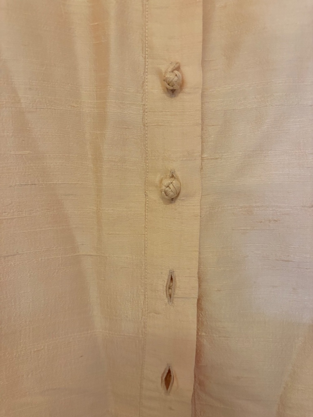 Louise peach silk duster jacket + matching mini dress - Picture 4 of 5
